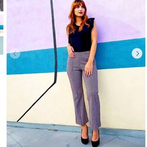 Eva Franco Houndstooth Flare Pants